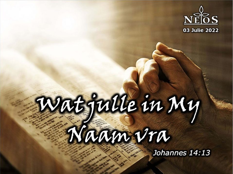 Wat julle in My Naam vra
