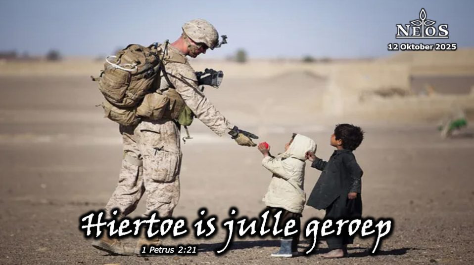 Hiertoe is julle geroep