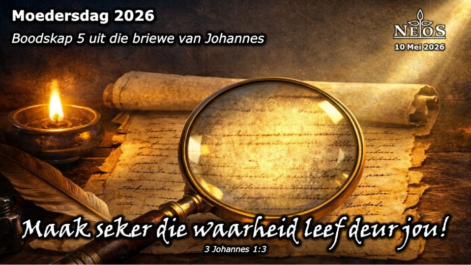 Maak seker die waarheid leef deur jou!